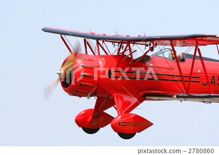 Red biplane 2780860
