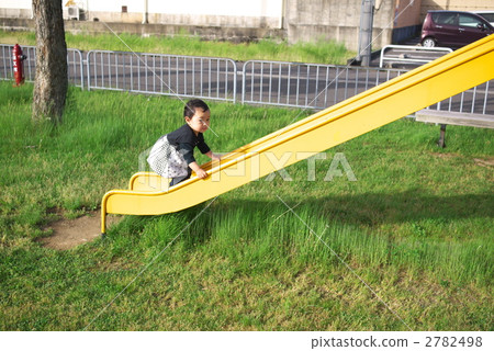 playground slide, person, child 2782498