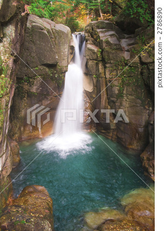 Evening forest park Ryujin no waterfall Evening forest park Ryujin no waterfall 2786890