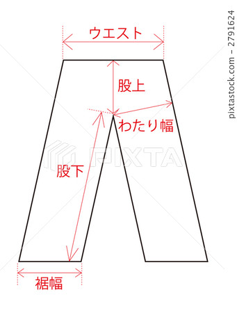 Pants size notation 2791624