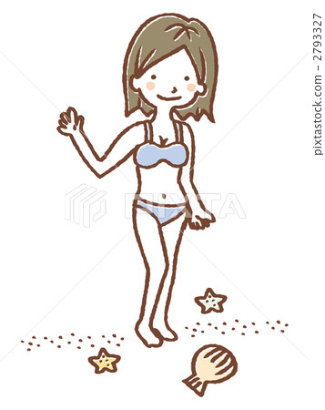 bathing costume, bathing suit, beachwear 2793327
