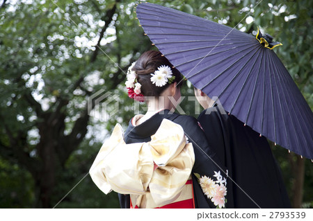 穿著和服 日式服裝 背影 2793539