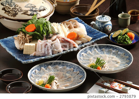 Pufferfish, fugu sashimi, boiled fugu 2793879