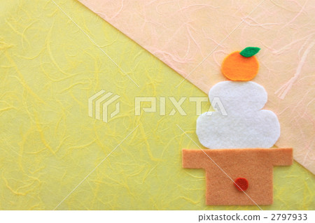 New Year cards felt rice cake New Year cards felt rice cake 2797933