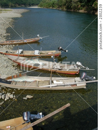 四萬十川的河船 2802239