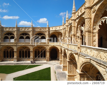 Corridor of Lisbon-Jeronimos Monastery 2808719