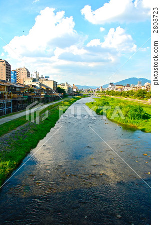 Kamogawa in summer (Kyoto city) 2808723
