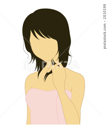 Damaged hair illustration Damaged hair illustration 2810199