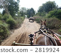 A country road seen from a horse-drawn carriage 2819924