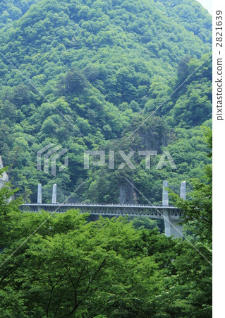在Azuma峽谷的新的橋樑 在Azuma峽谷的新的橋樑 2821639