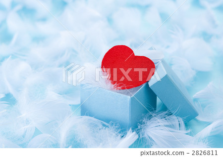 羽毛和心(藍色) 羽毛和心(藍色) 2826811