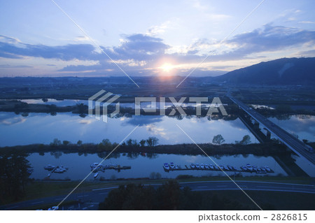 Oil Island Bridge Evening landscape 2826815