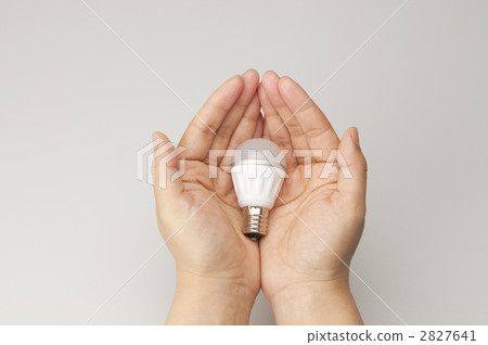 LED bulb and hand 2827641