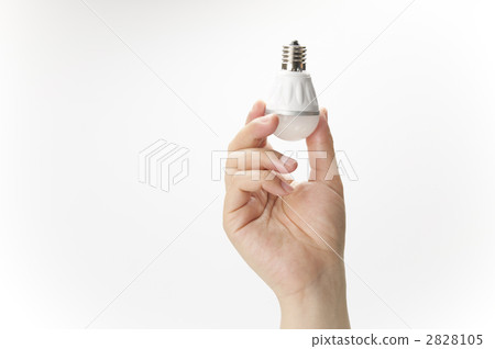 LED bulb and hand 2828105