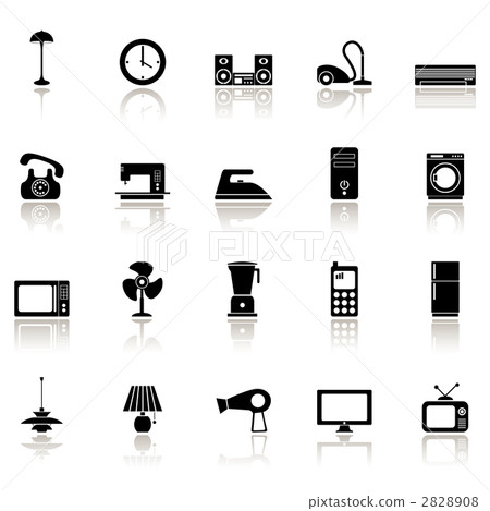 Home electronics icon set Home electronics icon set 2828908