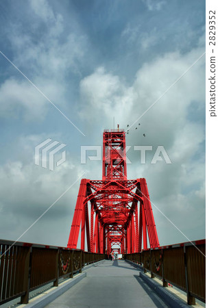 Chikugo River rising bridge Chikugo River rising bridge 2829352