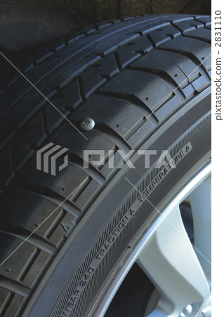 tire, blowout, screw 2831110
