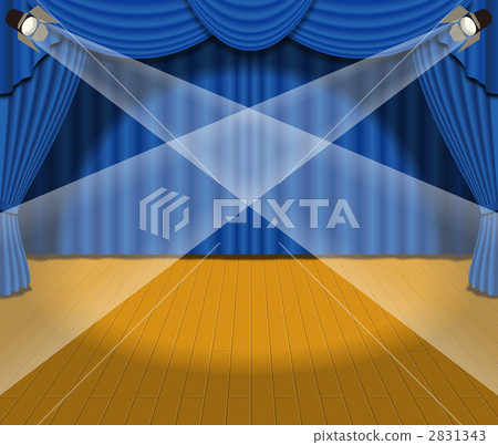 Stage · curtain · spot · blue Stage · curtain · spot · blue 2831343