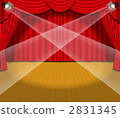 Stage · curtain · spot · red 2831345