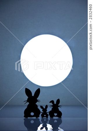 兔子家庭月光圖像 兔子家庭月光圖像 2832460