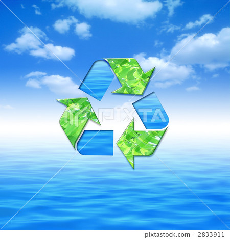 A blue sky recycle mark 2833911