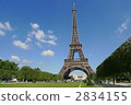 Blue sky and Eiffel Tower 2834155