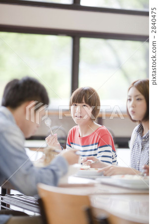 lunch, university student/vocational school student, school cafeteria 2840475