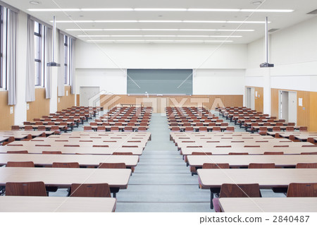 plurality, front view, an auditorium 2840487
