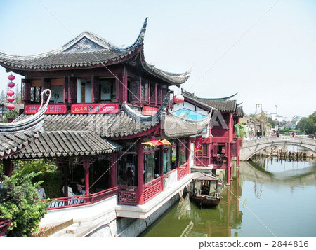 上海郊區游泳池景泰藍古鎮 2844816