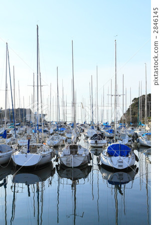 Afternoon of yacht harbor 2846145