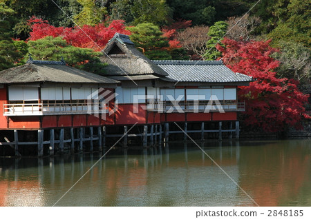 京都長岡天神八丈是秋天的池塘 2848185