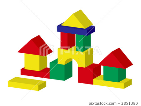 block, building block, building blocks - Stock Illustration [2851380 ...