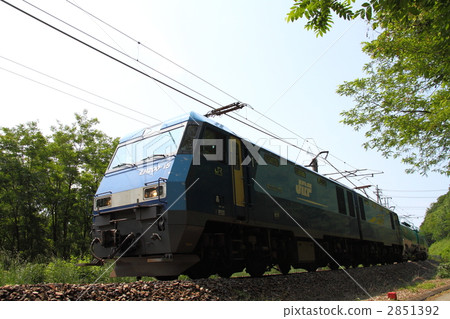electric engine, jr shinonoi line, freight train 2851392
