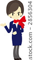 stewardess, cabin attendant, female 2856304