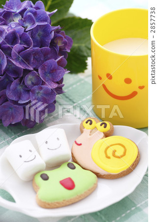 Smiley snack and hydrangea 2857738