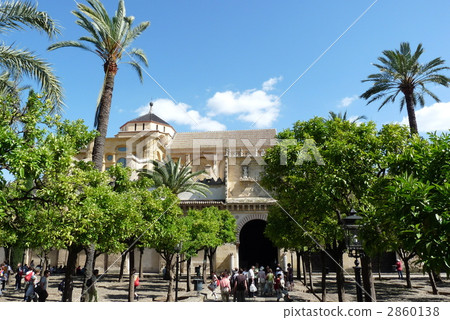 Orange courtyard and Mezquita entrance 2860138
