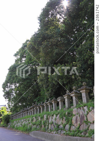 從Konpira Pilgrimage“Ushiya口”的Saka町的Iyo Tosa高速公路 2861742