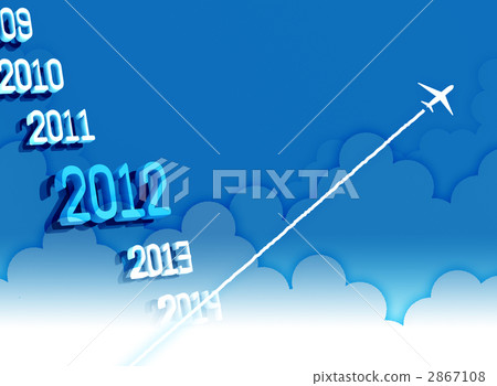 2012 飛機 新年賀卡材料 2867108