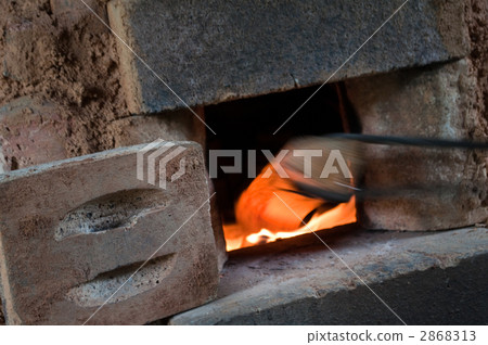 Shigaraki-yaki孔窯（浣熊形孔窯）Qiemon門陶 2868313