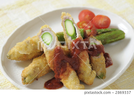 蘆筍肉捲炒 2869337