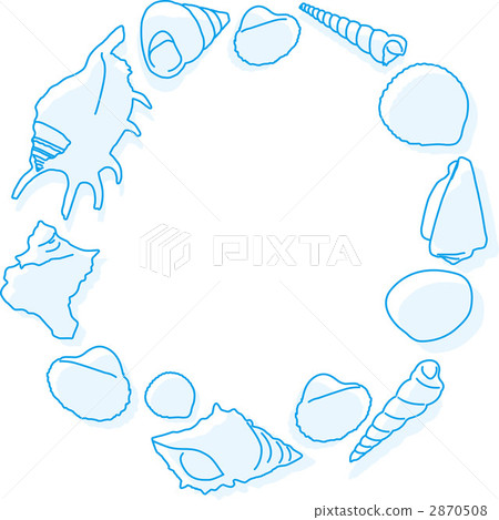 decorative border, sea-shell, seashell 2870508