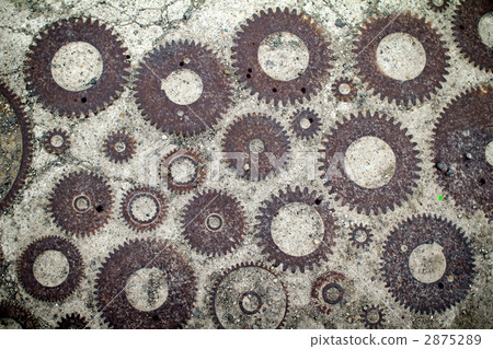 Gears embedded in concrete Gears embedded in concrete 2875289
