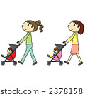 Push the stroller Mama 2878158
