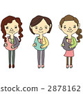 Mama holding a baby with a sling 2878162