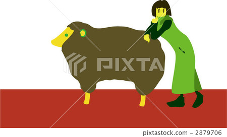 sheep, female, lady 2879706