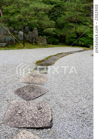 Kyoto, Kinjukuin, Kobori Enstitute's cobblestone paving stone Kyoto, Kinjukuin, Kobori Enstitute's cobblestone paving stone 2882608