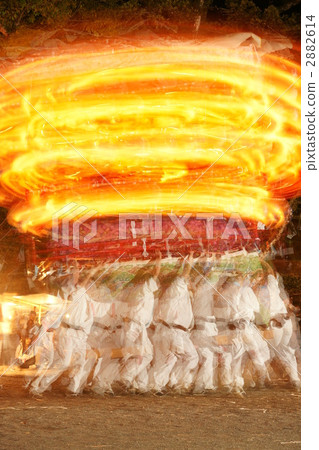 Mida Hachimangu Shrine Autumn Festival Hanabata turning vertical position 2882614