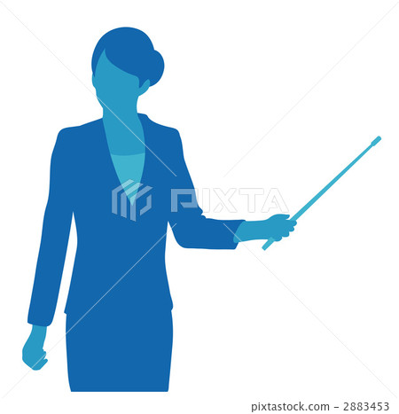 A woman using an instruction stick 2883453