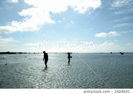 走在海邊 2884691