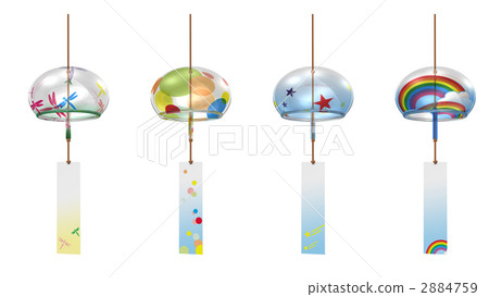 CG illustration showing wind chimes 2884759